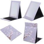 Зеркало косметическое складное «ФОРТУНА БРИ», микс 4 дизайна, сакура, 20*27,5см