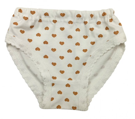 Трусики для девочки 114/49 сердечки (кулир)