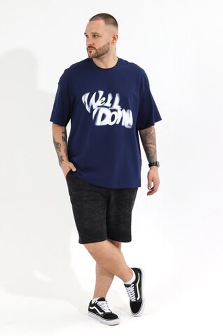 Фуфайка (футболка) мужская Леон-4 Виотекс ТЁМНО-СИНИЙ