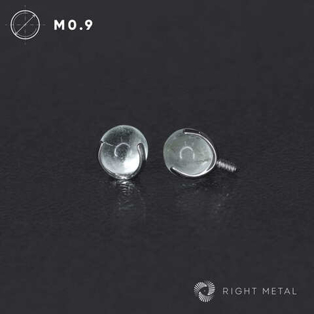 Ball 3-Prongs 4мм Green Fluorite