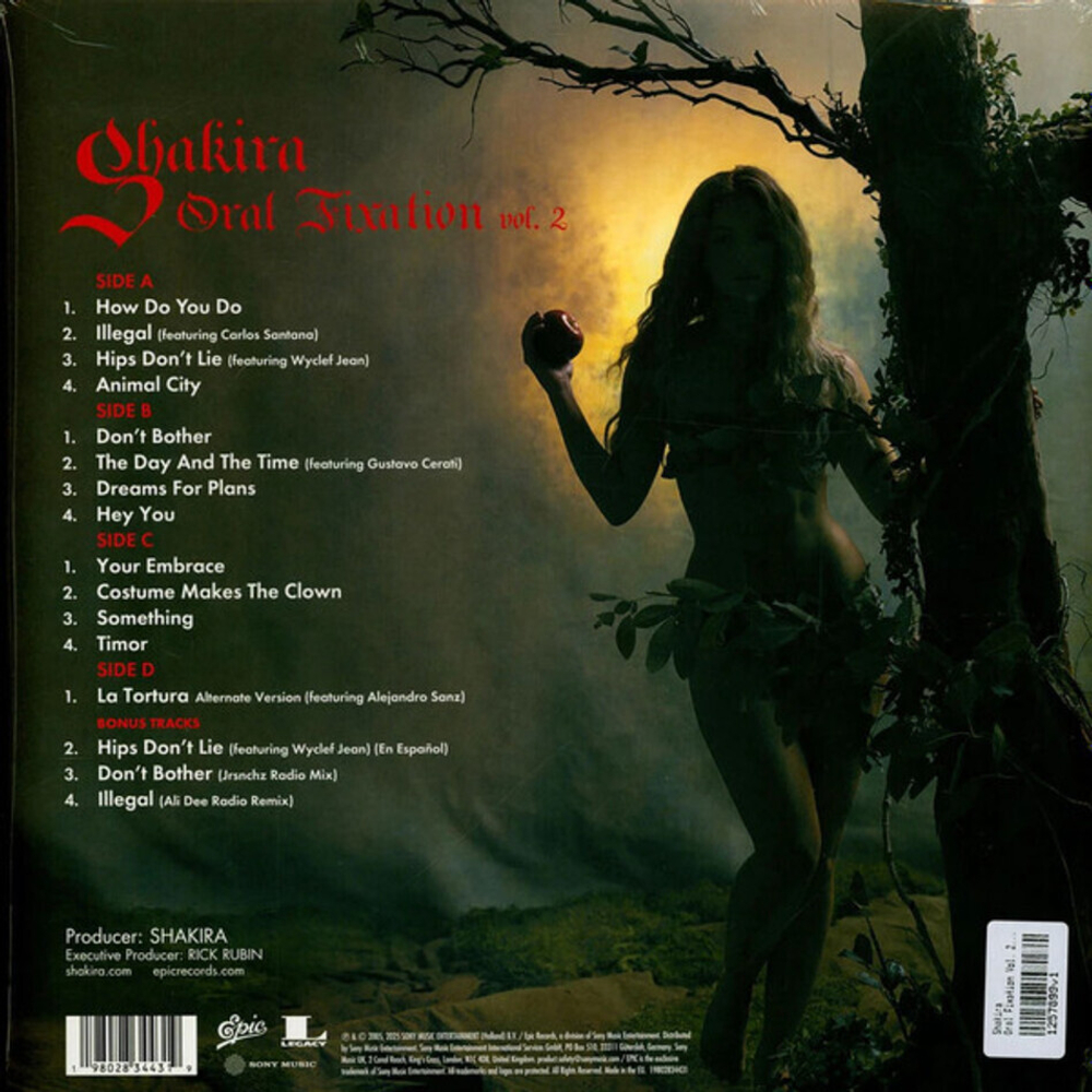 Shakira / Oral Fixation Vol.2 (20th Anniversary Edition)(Limited Edition)(Coloured Vinyl)(2LP)