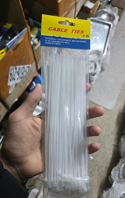 Стяжка нейлоновая 7,6*700 белая