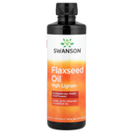 Swanson, льняное масло с высоким содержанием лигнана, 473 мл (16 жидк. унций)