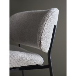Стул Embrace, букле, светло-серый