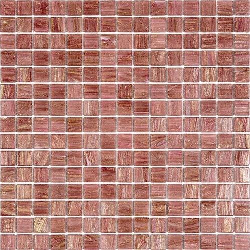 ST-RD213 Мозаика одноцветная чип 20 стекло Alma Mono Color розовый квадрат глянцевый