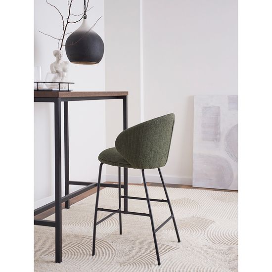 Стул полубарный comfy, рогожка, шпинат