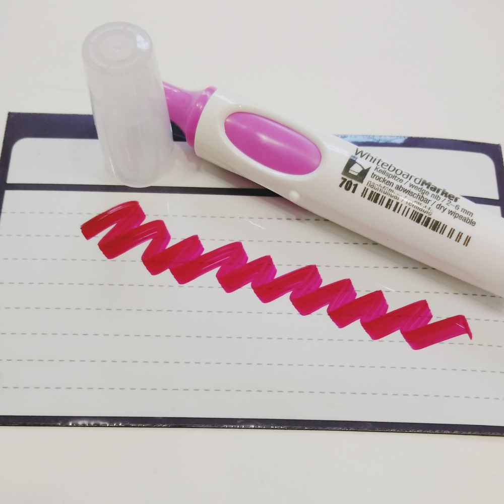 Набор маркеров для белой доски Neuland No.One® Whiteboard, скошенный кончик 2-6 мм, 5 цветов