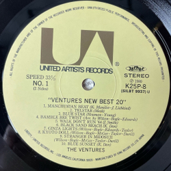 Винтажная виниловая пластинка LP The Ventures New Best 20 (Japan 1980) (Obi) Manchurian Beat
