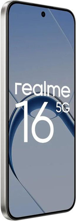 6.57" Смартфон REALME 16 5G 8/256Gb,  RMX5171,  NFC,  AMOLED,  120Гц,  7000мAч,  белый