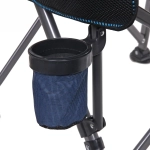 Кресло складное с подлокотниками до 120кг 64*53*90 см синее