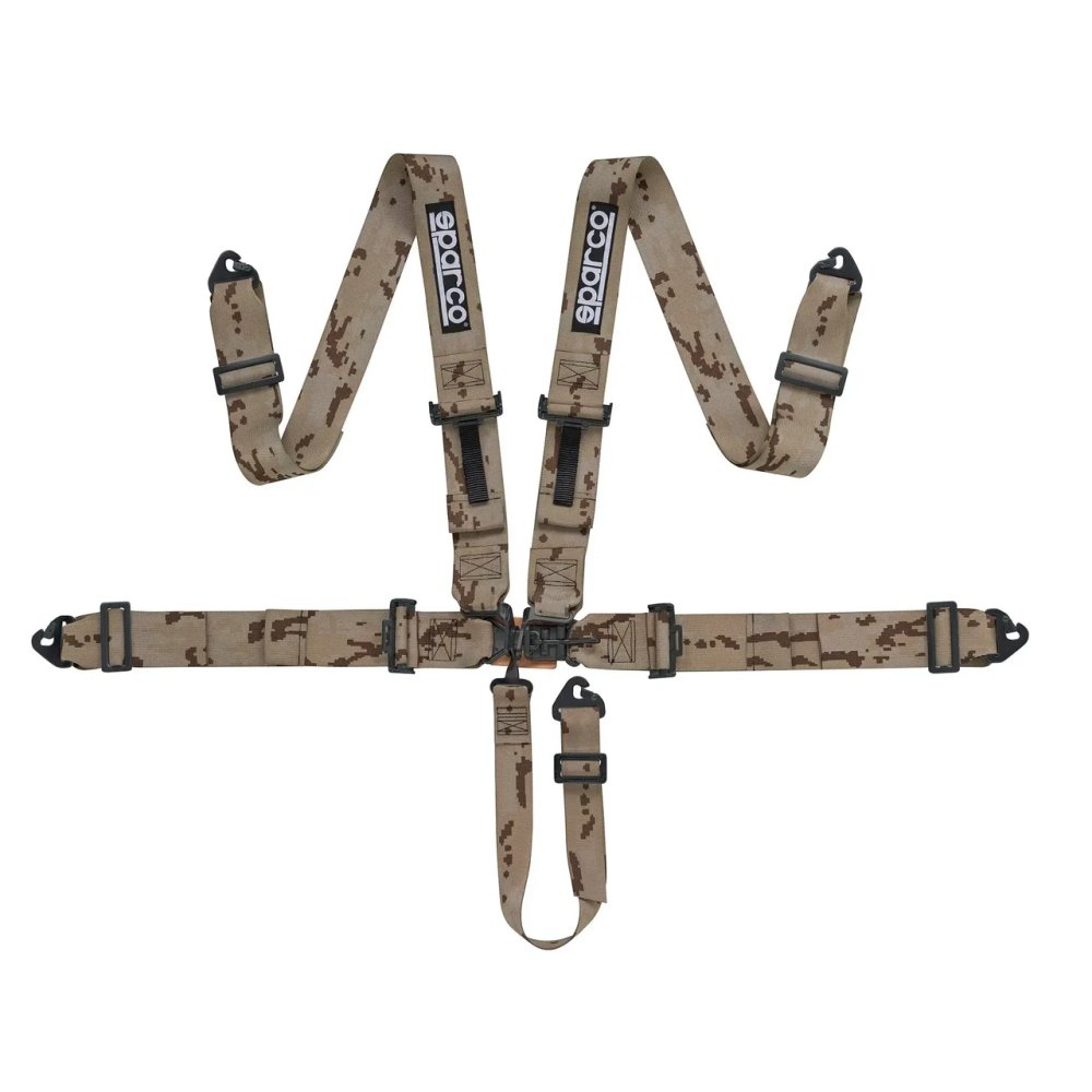 5-точечные ремни безопасности Sparco SPORT H-5 SFI CAMO SFI 16.1