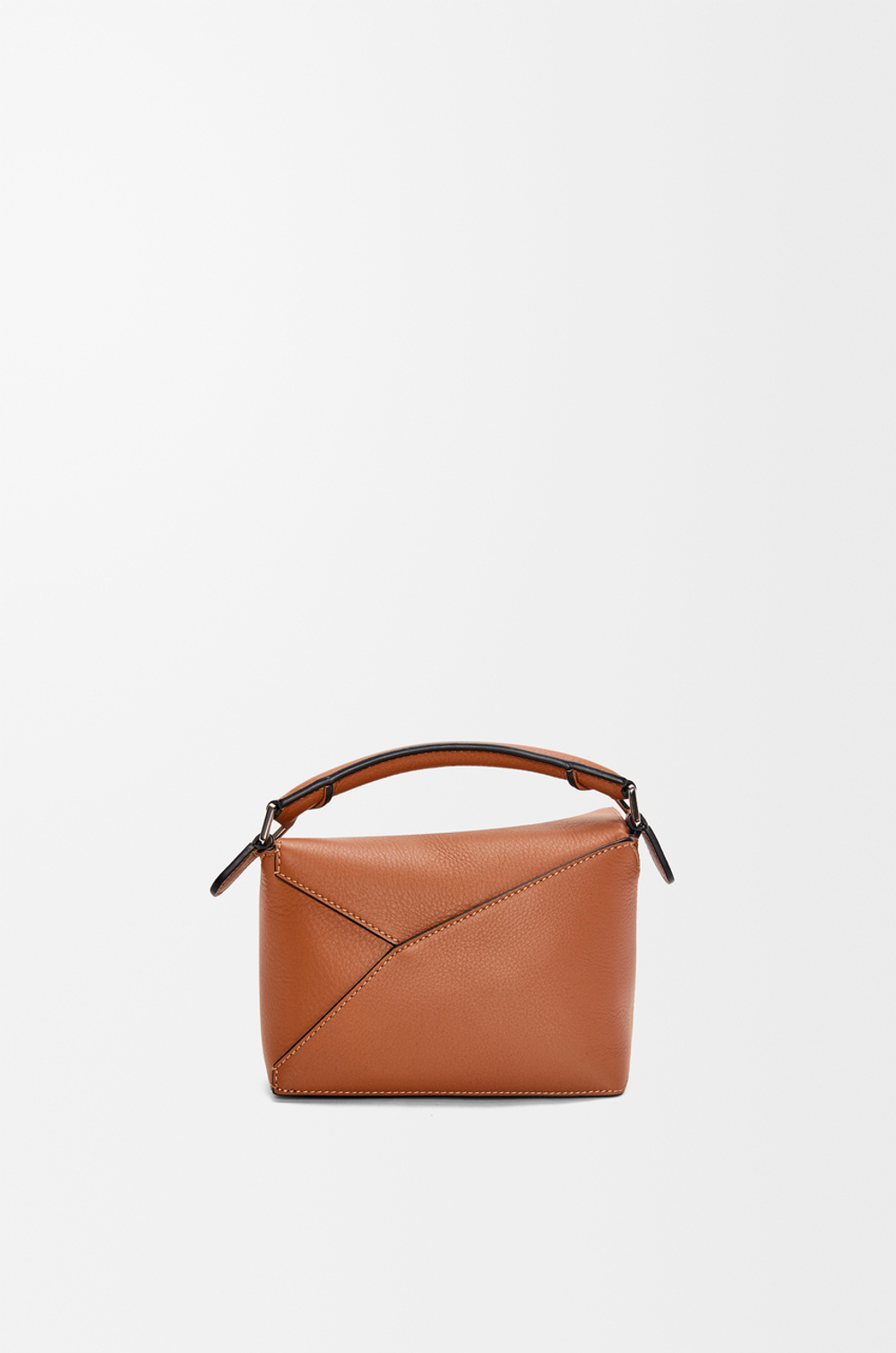 Loewe Мини-сумка Puzzle Edge из классической телячьей кожи, коричневый