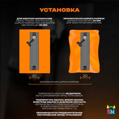 Герметичная водонепроницаемая молния TIZIP (ТИЗИП) SUPERSEAL, 94 см, 10 шт.