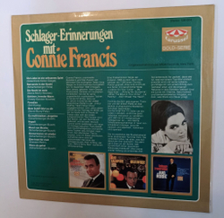 Винтажная виниловая пластинка LP Schlager Erinnerungen Mit Connie Francis (Germany 1969)