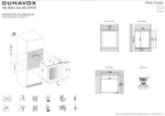 Встраиваемый винный шкаф Dunavox DAVG-25.63DSS.TO