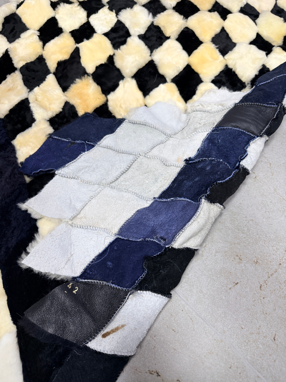 Меховой Коврик прикроватный накидка на кресло из овчины