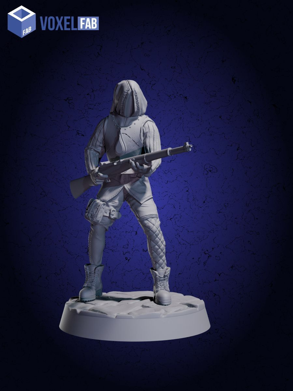 Кровавые охотники Набор для настольных игр ДнД (DnD),Pathfinder, НРИ. Масштаб 32 мм (1:56). Миниатюр;