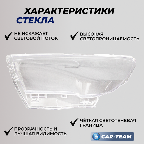Стекло левой фары на Лада Веста(21800-371107115)