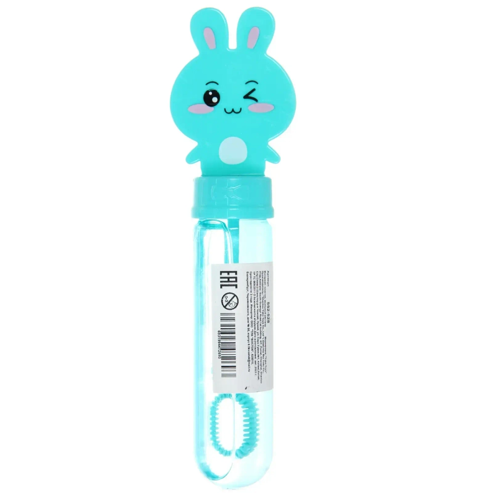 Мыльные пузыри «Зайчонок», 15 см, 40 мл, цвет микс