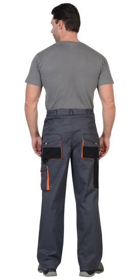 Брюки "Сириус-Манхеттен" (т.серый/черный/оранжевый)