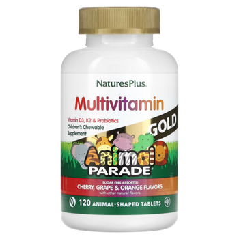 Nature's Plus Animal Parade Gold, Жевательные мультивитамины для детей