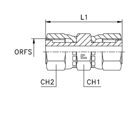 Соединение FH D06 ORFS 9/16 (обжатая гайка)