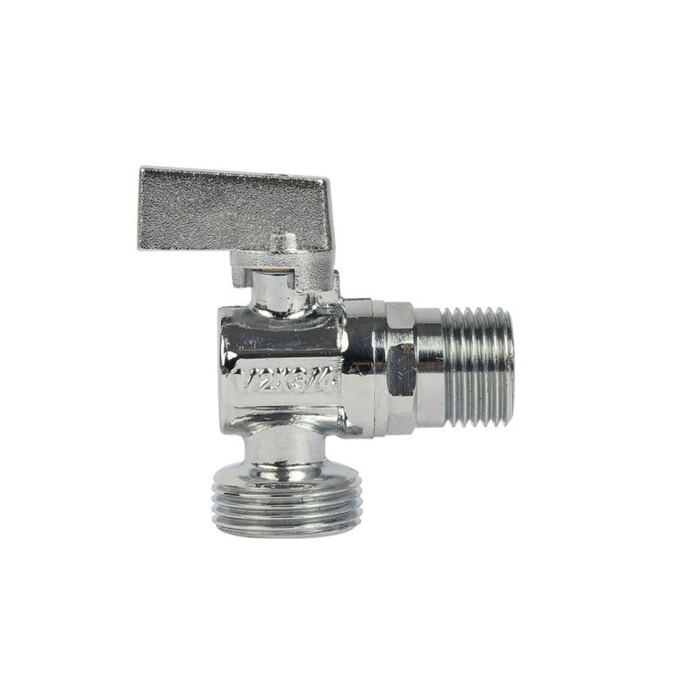 Кран шаровый угловой для стиральной машины НР 1/2х3/4" HLV