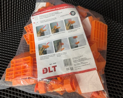 Система выравнивания плитки (СВП) для углов, 30 штук, арт.2350