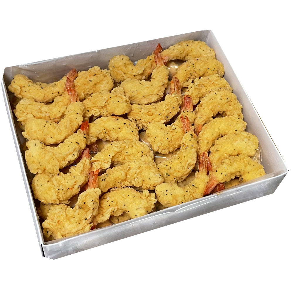 Креветка в кляре Lemongrass, предобжаренная 18 - 22 г/шт - 1 кг AQUAMARR, Вьетнам