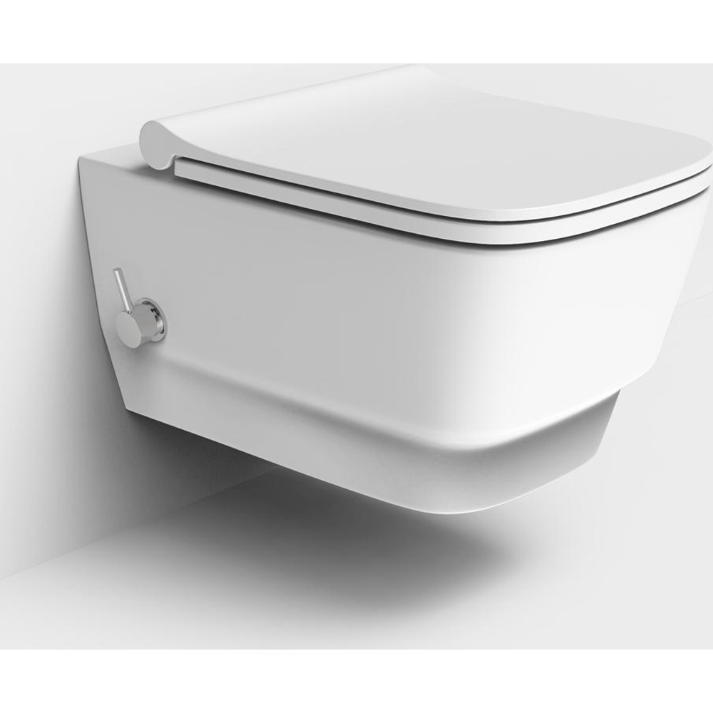 Унитаз подвесной с функцией биде Boheme Bello 971-2-MW, белый матовый