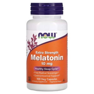 NOW Melatonin 10 мг 100 вегетарианских капсул