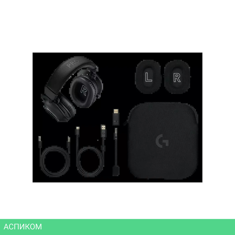 Наушники Logitech G Pro X 2 Lightspeed черный (981-001263)