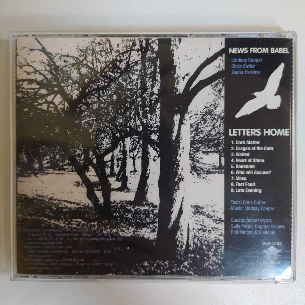 CD News From Babel - Letters Home (Великобритания 2006г.)