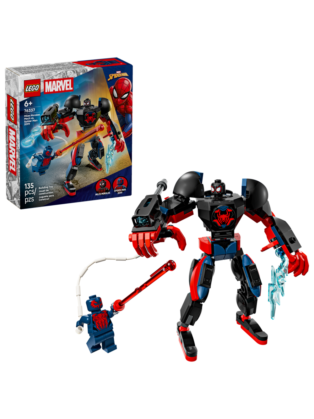 Конструктор LEGO Super Heroes 76337 лего Битва Майлза Моралеса и Spider-Man 2099