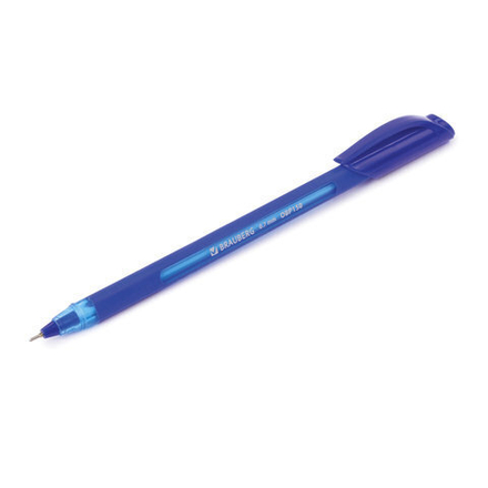 Ручка шариковая масляная BRAUBERG "Extra Glide Soft Blue", СИНЯЯ, узел 0,7 мм, линия письма 0,35 мм, 142926