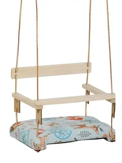 Качели подвесные детские на веревках с матрасиком