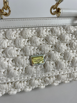 Сумка Dolce&Gabbana Small Sicily Raffia Crochet