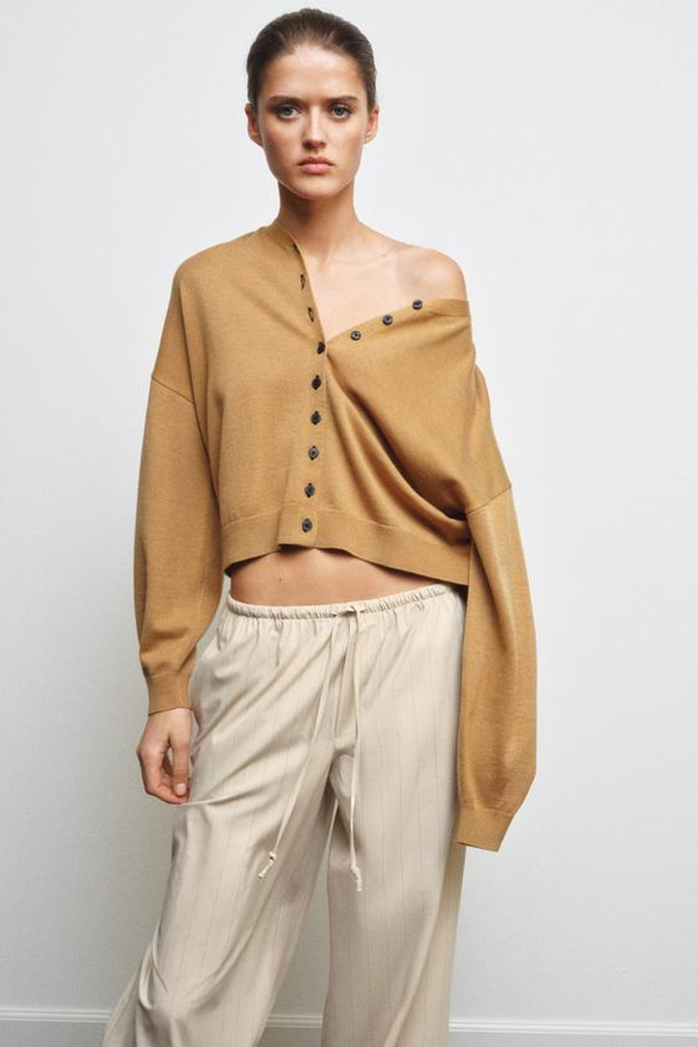 ZARA БРЮКИ В ПОЛОСКУ В ПИЖАМНОМ СТИЛЕ — ZW COLLECTION, ПОЛОСКИ