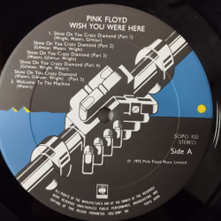 Винтажная виниловая пластинка LP Pink Floyd Wish You Were Here (Japan 1975) (No Obi) SOPO 100