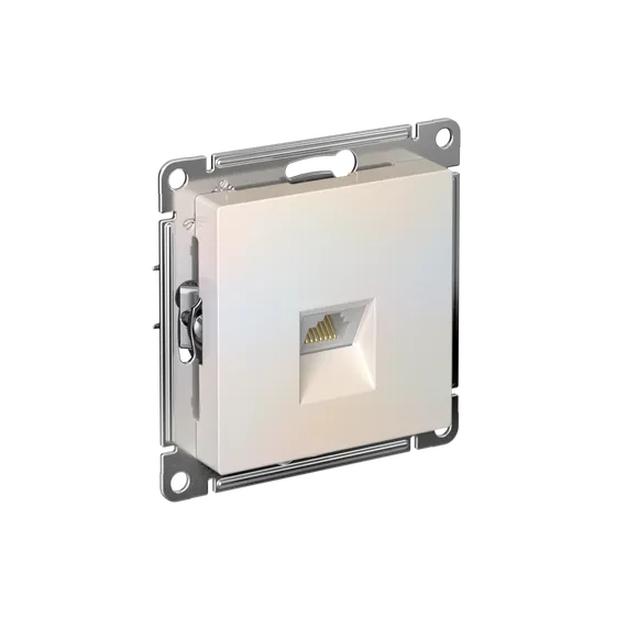 Розетка компьютерная AtlasDesign RJ45 кат.5E механизм жемчуж. SE ATN000483