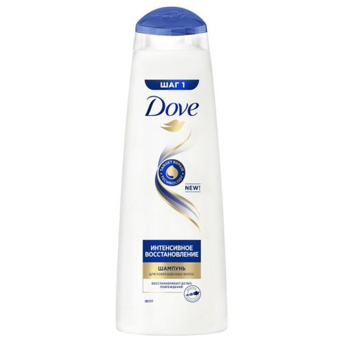 DOVE Шампунь для волос Hair Therapy Интенсивное восстановление, для поврежденных волос, 380 мл (17318)