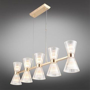 Люстра подвесная APL.801.03.10 золото Elinor Aployt