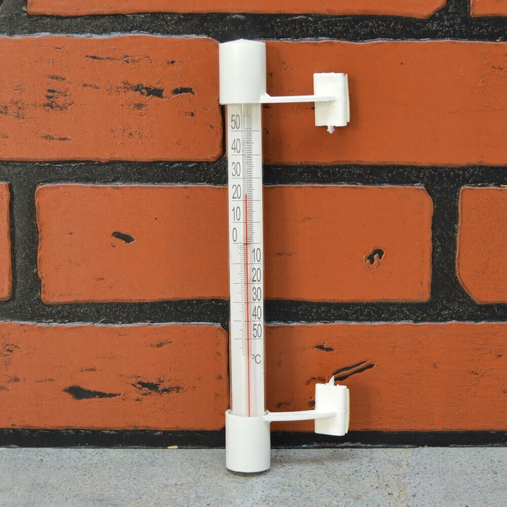 Термометр оконный "Липучка" (стеклянный) в пакете