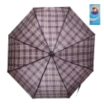 Зонт мужской механический «Ultramarine», клетка, 8 спиц, d-105см, длина в слож. виде 24см