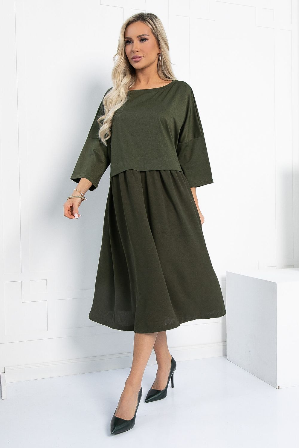 Платье бохо (хаки) П12736-10М LT Collection