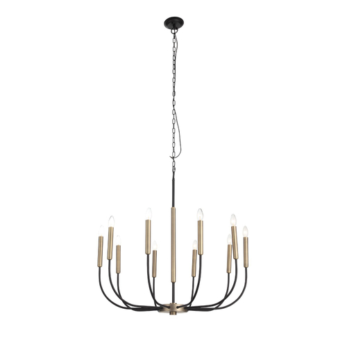 SLD008.423.10 Люстра подвесная ST-Luce Латунь, Черный E14 10*40W LAMDARIO