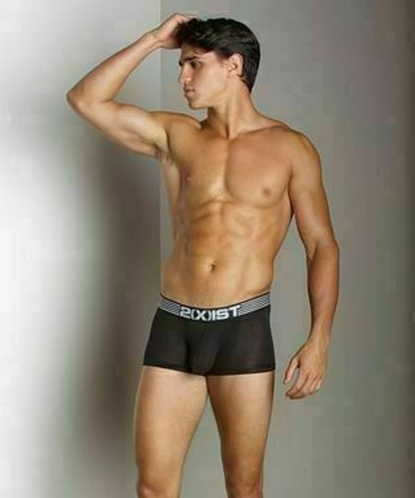 Мужские трусы боксеры черные 2xist Maximize Trunk Black