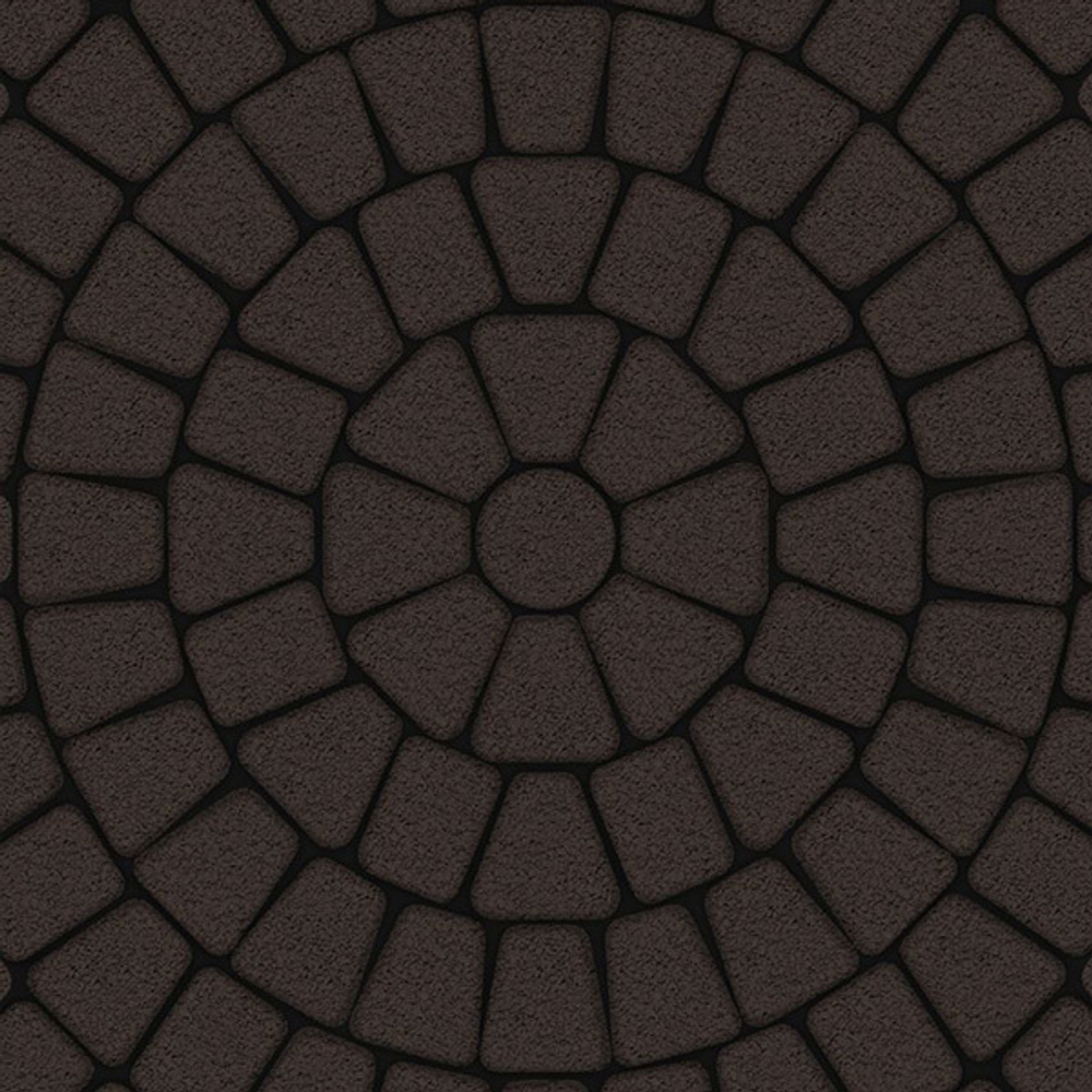 Тротуарная плитка КЛАССИКО (круг) - Гранит Коричневый, комплект из 3 видов плит