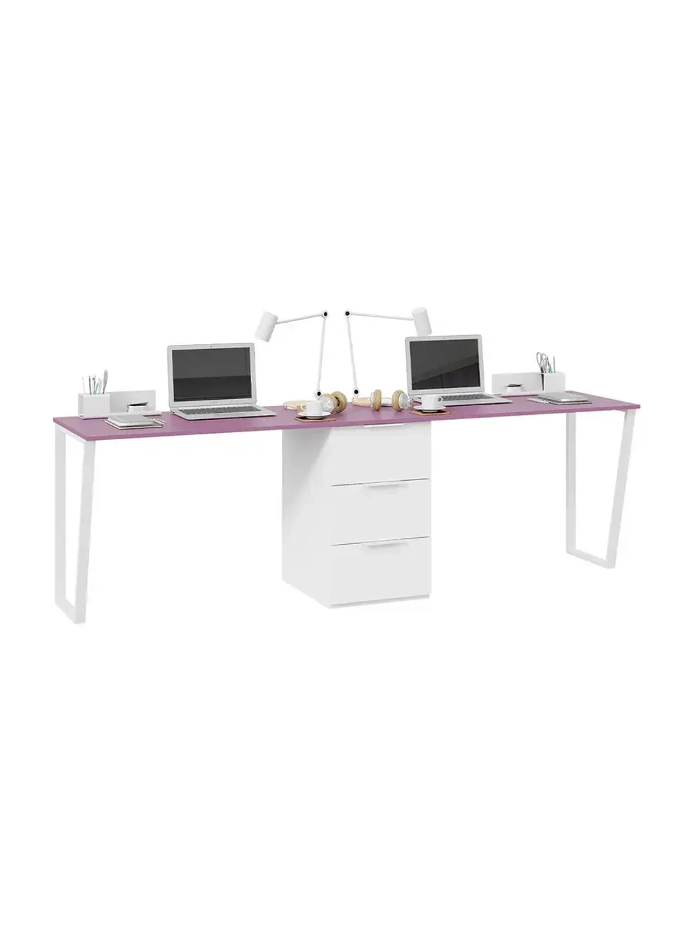 Стол письменный Белый 240х58,2х75,1 см