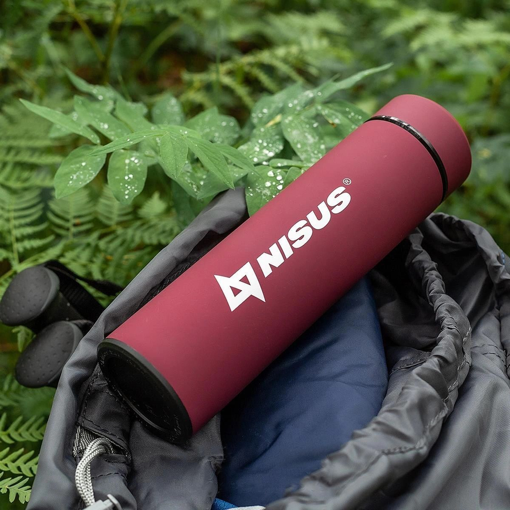 Термос Nisus 049-B 450ML с термодатчиком черный (N.TM-049-B)